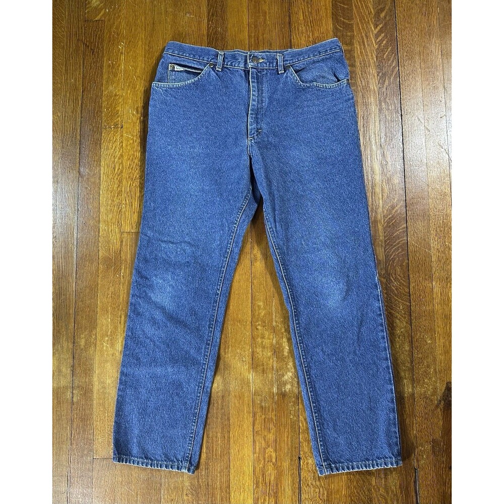 Vintage 70-80s Lee Riders Jeans Mens 36x30 Union Made USA Faded Storm Riders
